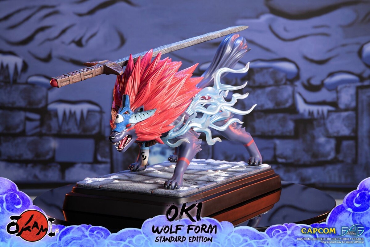 Okami - Oki Wolf Form Statue - Resin Figur - 35 CM - First4Figures