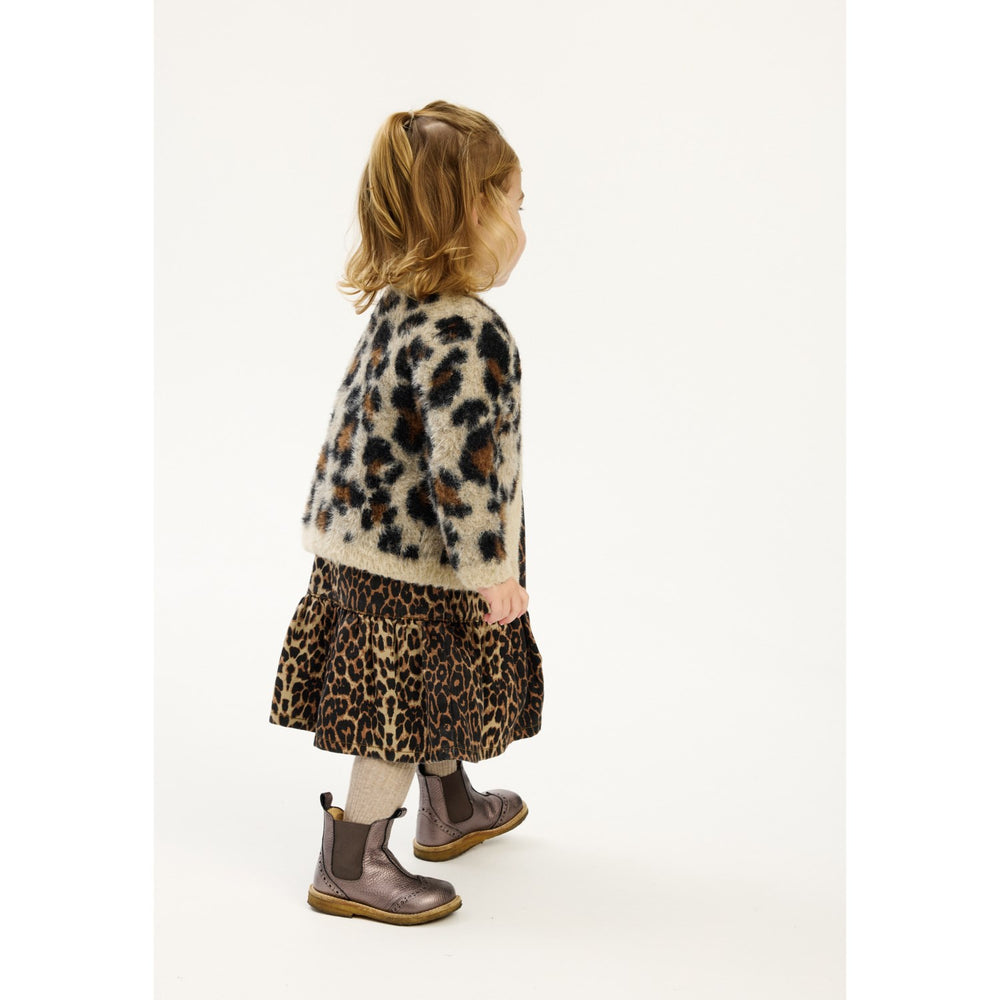 Køb THE NEW Siblings Feather Gray AOP Pamela Jacquard Cardigan