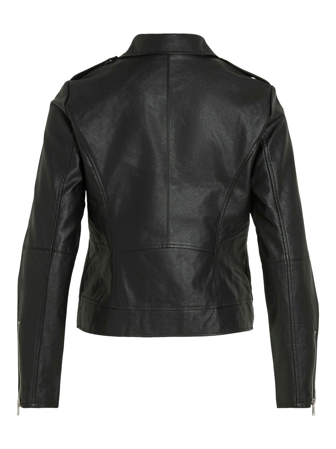 Vila Lederimitatjacke »VICARA COATED JACKET - NOOS« mit Biker Details