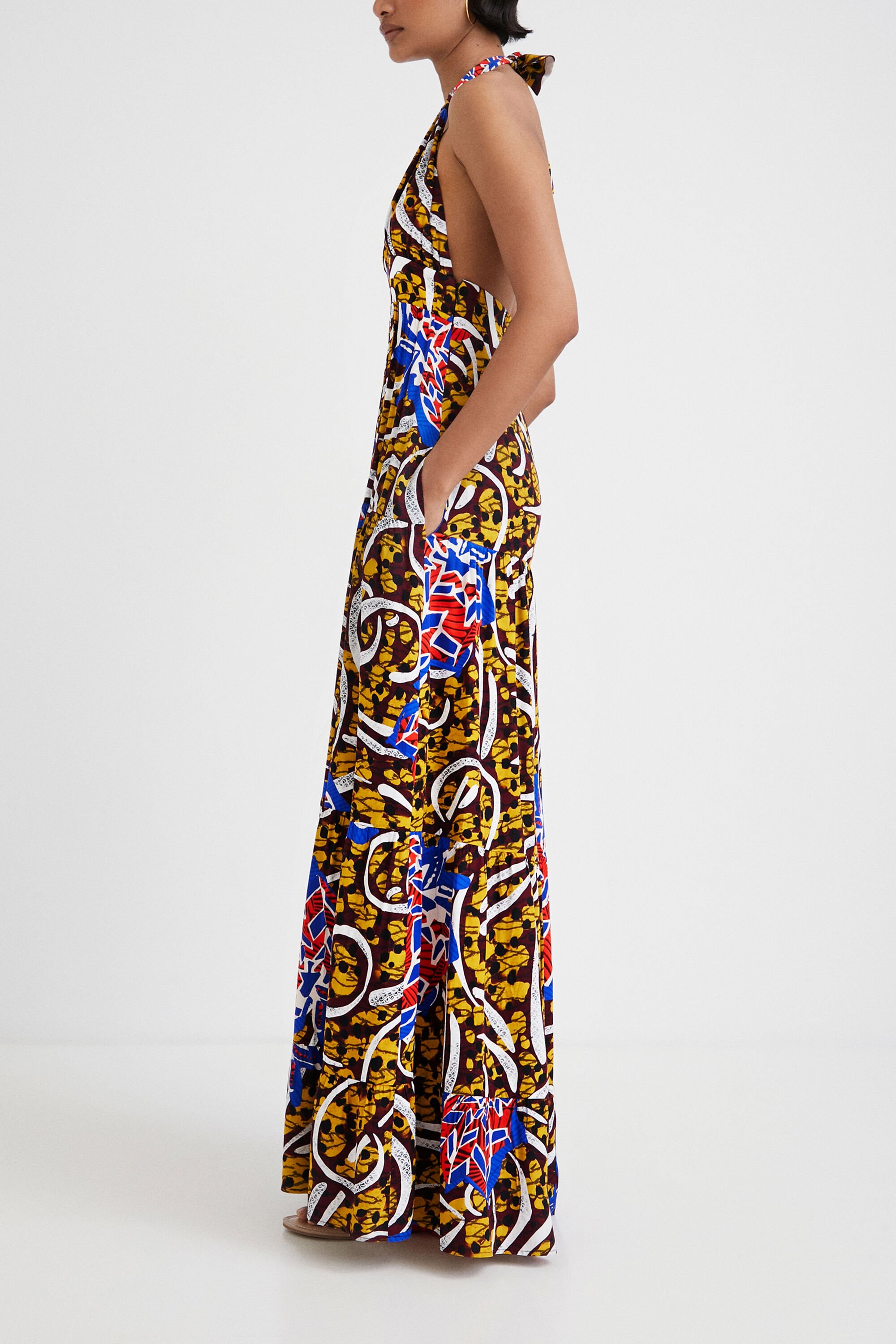 Robe longue dos nu Stella Jean