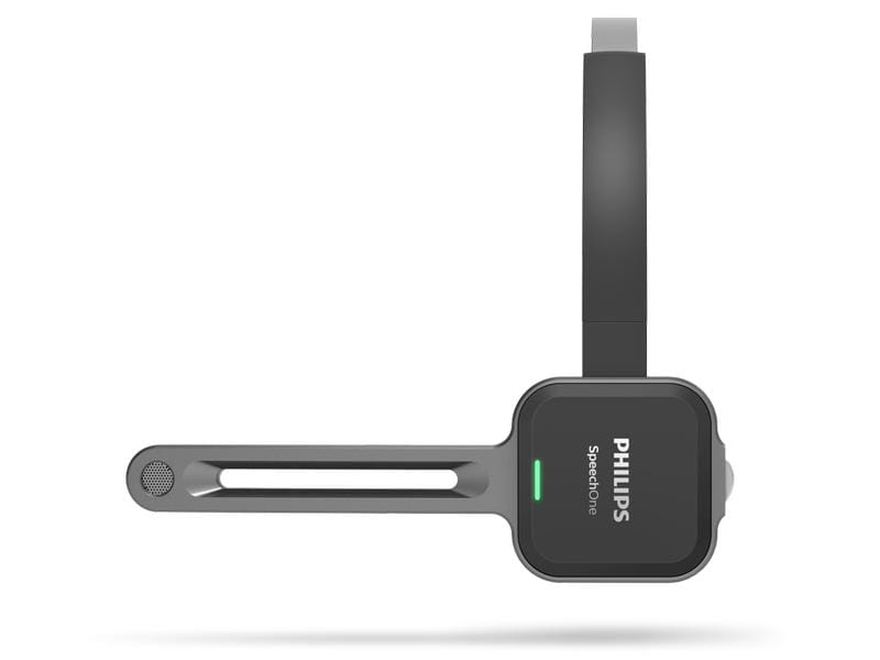 Philips Headset SpeechOne Integrator PSM6300 Professionelles Diktier-Headset mit Dockingstation und Statuslicht