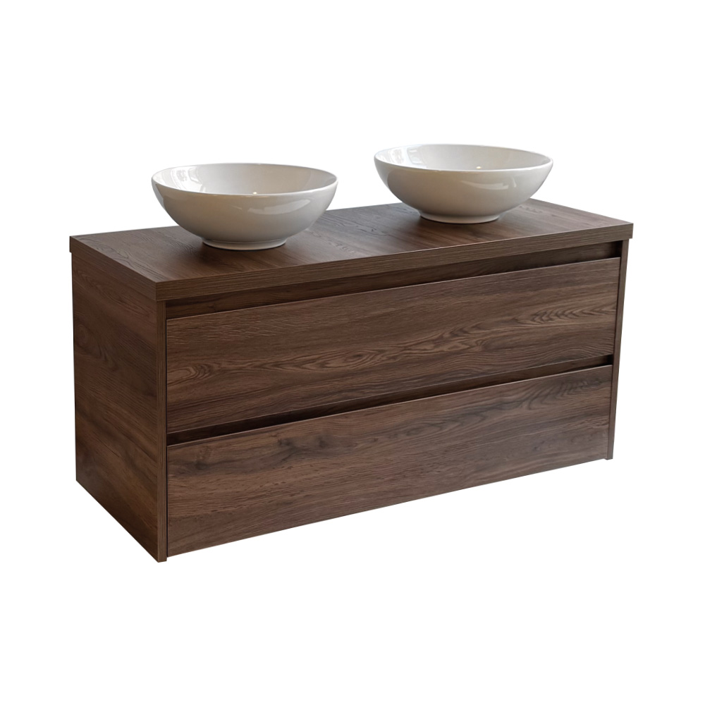 Sanicare Avenza/Arda toppaneel 120cm nera oak