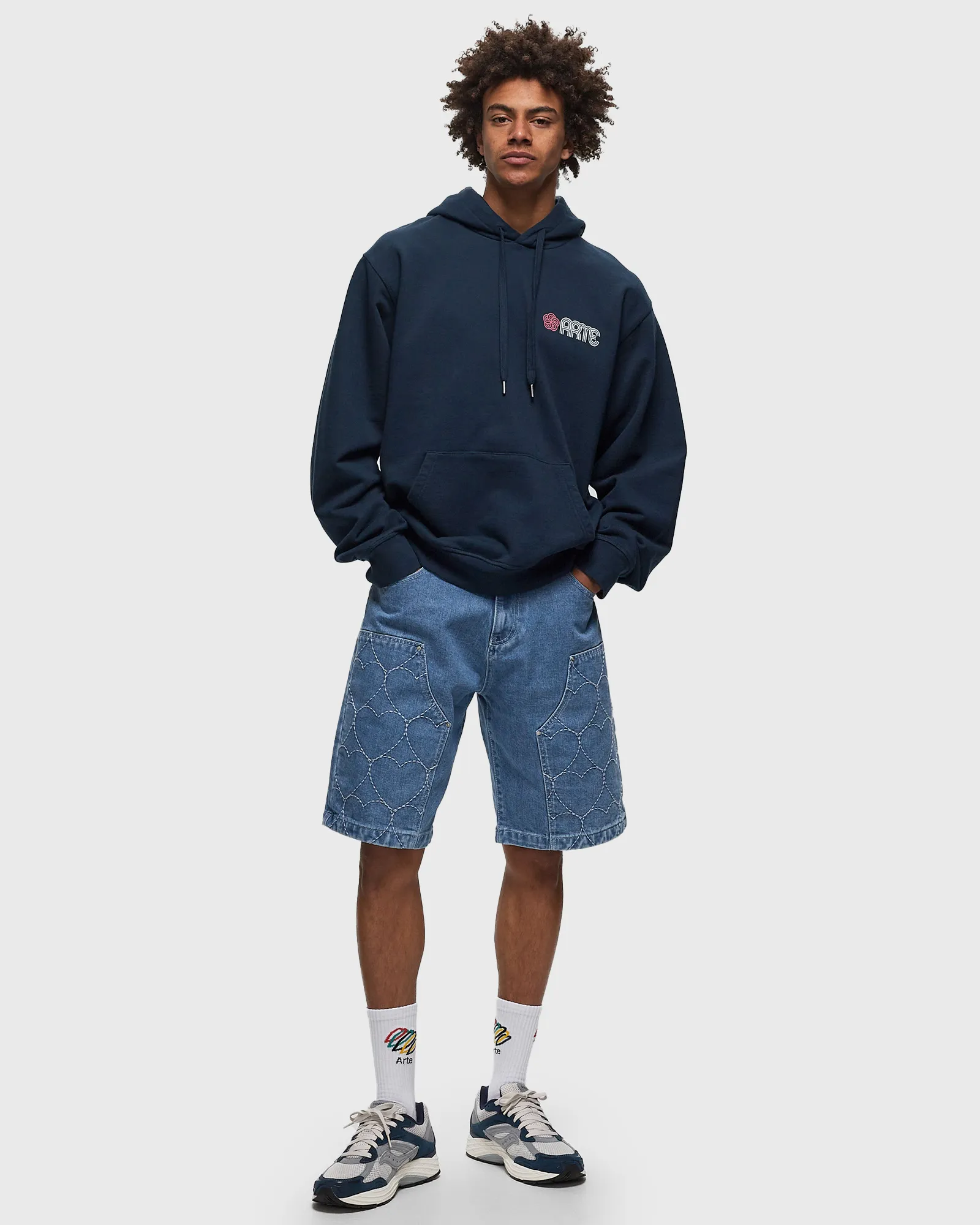 Arte Antwerp Circle Flower Back Front Print Hoodie