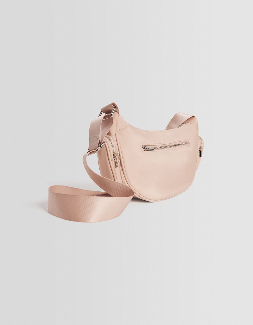Bolsa transversal técnica com vários bolsos