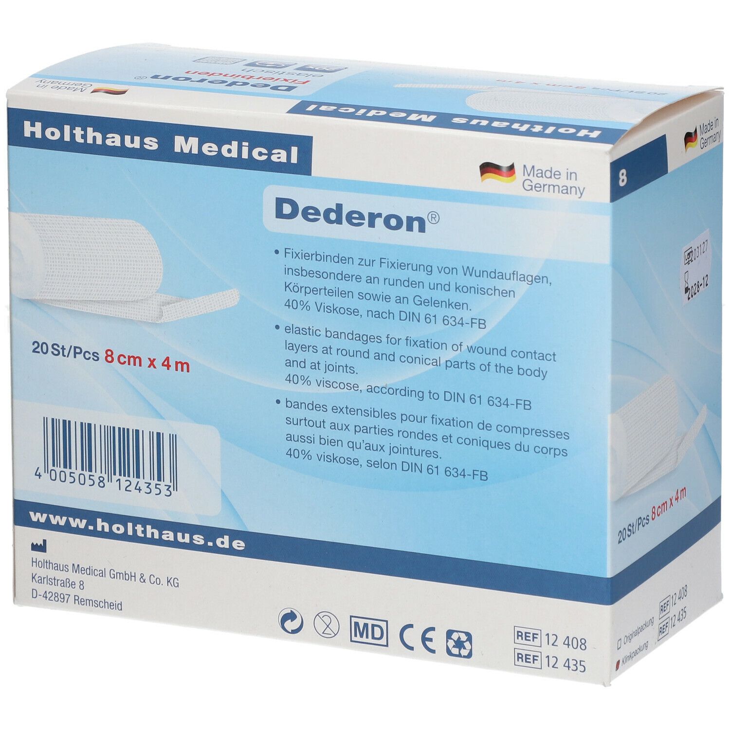 Dederon® Fixierbinde 8 cm x 4 m