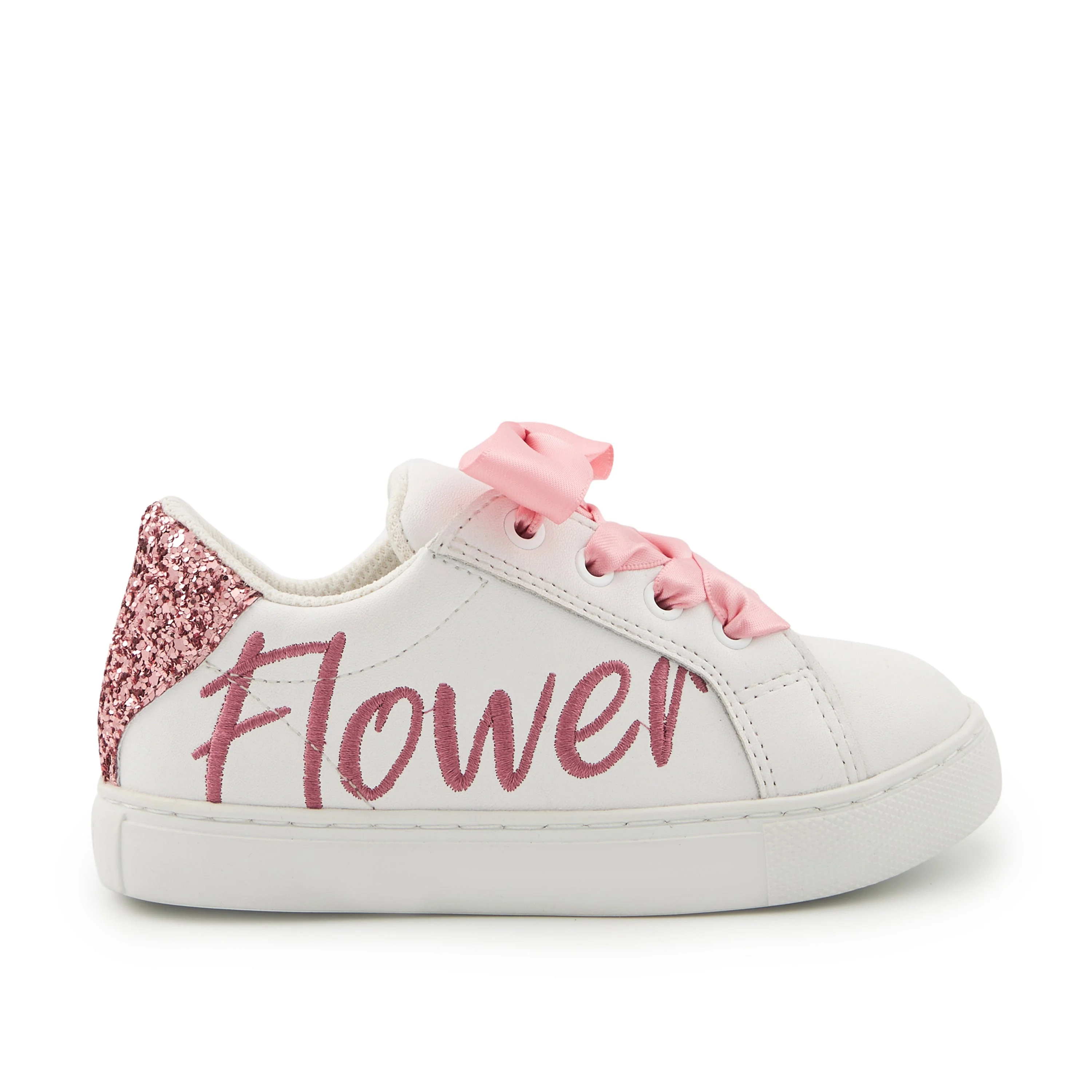 MINI SIMONE FLOWER GIRL - Sneakers en cuir | Blanc