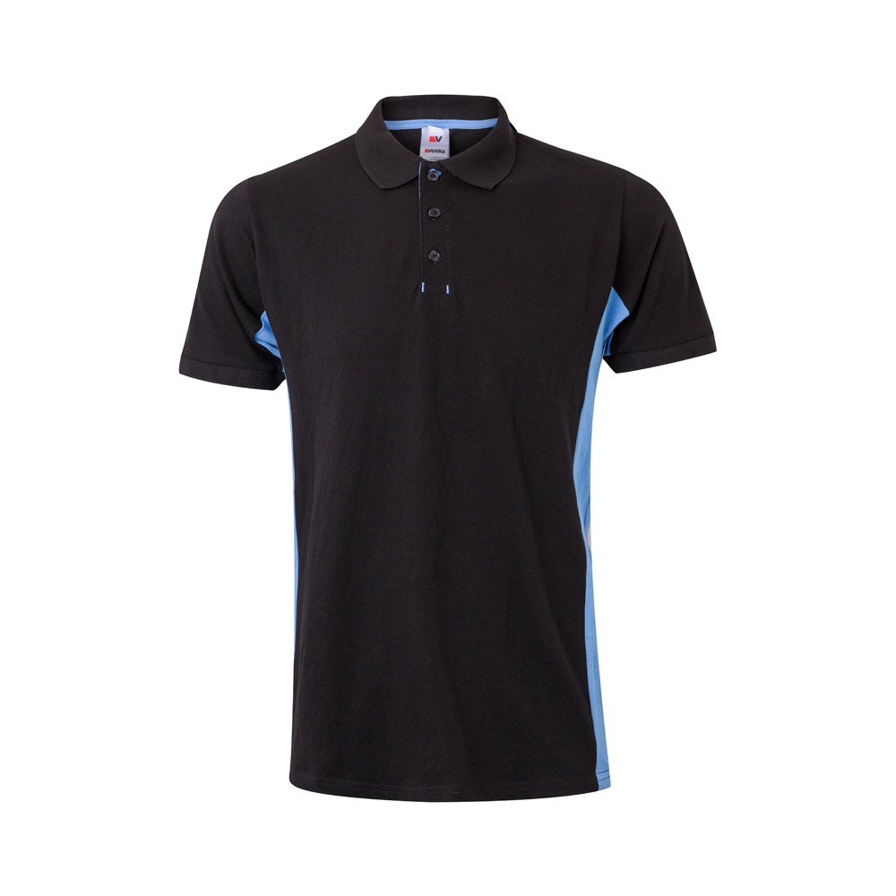 Velilla 36039 - Polo piqué bicolore (180g/m²), manches courtes, en coton (60%) et polyester (40%)