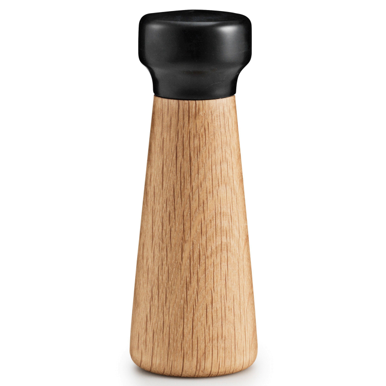 Normann Copenhagen Craft peper- en zoutmolen zwart small naturel eiken