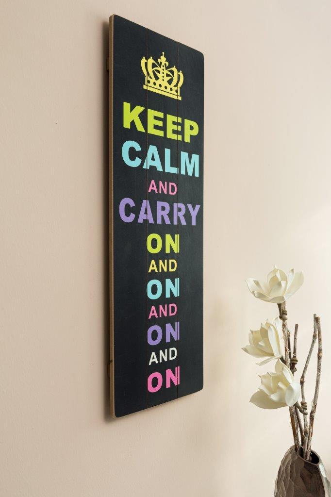 Holzschild - Carry On - 30x80 cm