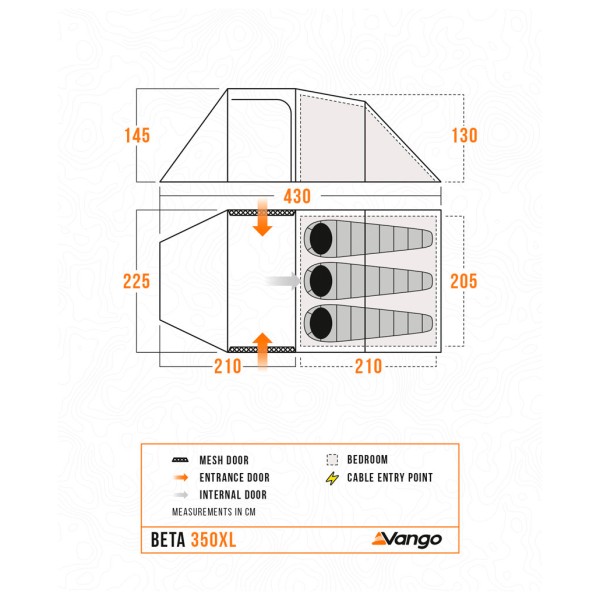 Vango - Beta 350XL - Tente 3 places