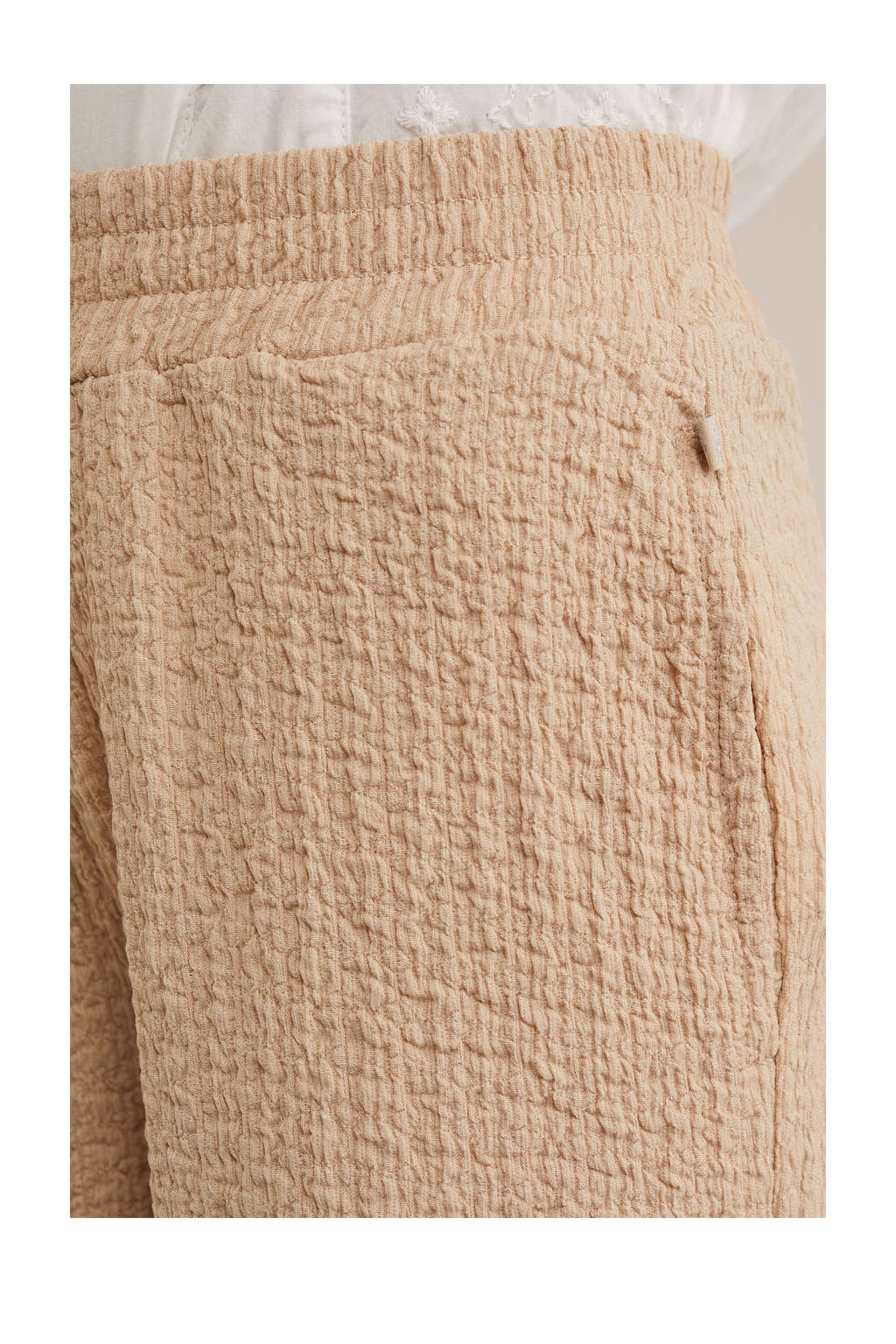 straight palazzo broek beige