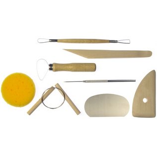 Jeu d'outils pour l'argile et la glaise, 8 pièces