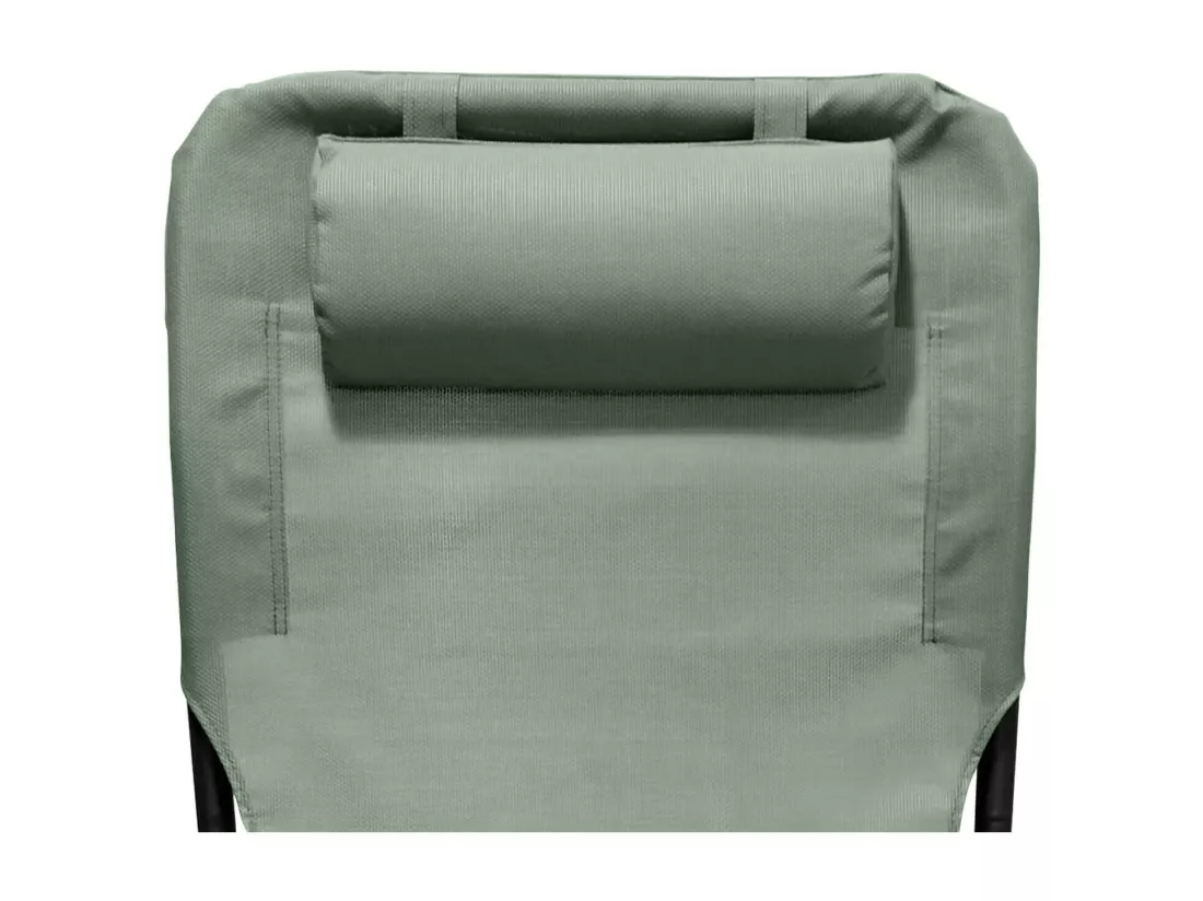 Chaise Longue Pliable Rebecca Mobili Sindian 88x63x83 Polyester Acier Vert Gris Foncé