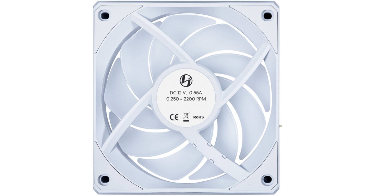 Lian LiUNI FAN CL120 Wireless RGB case fans  (Wit, 3 stuks, 120 x 120 x 28 mm, PWM)