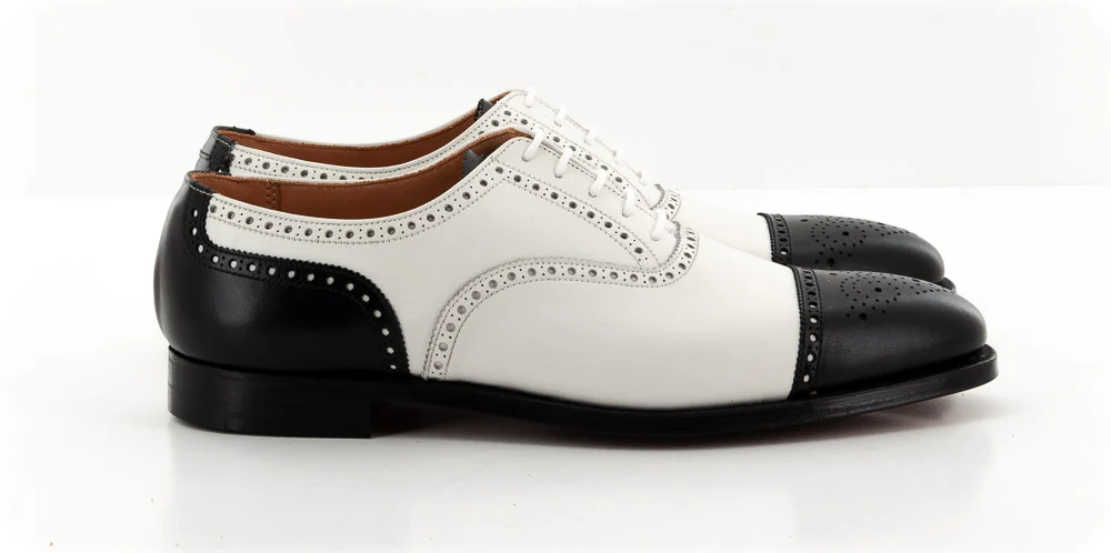 CROCKETT AND JONES - WESTFIELD CALF BLK/WHITE