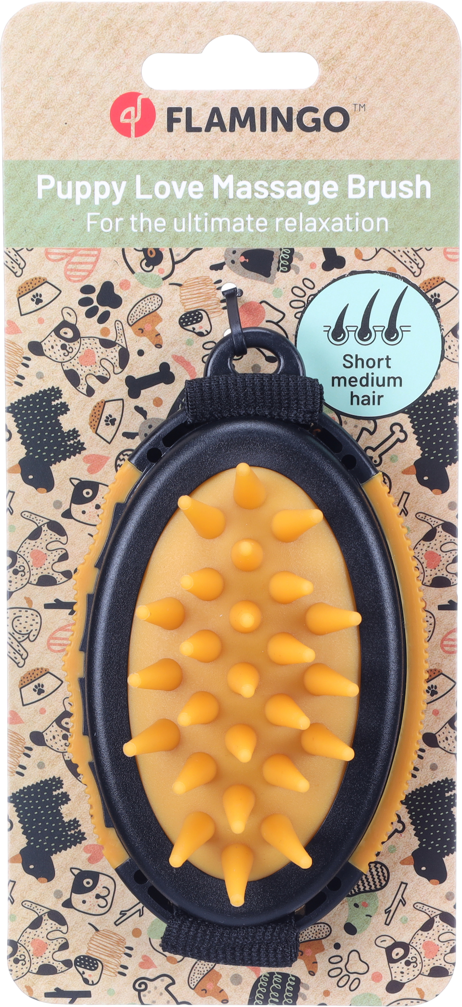 Flamingo f-523665 - Brosse de massage Chiot