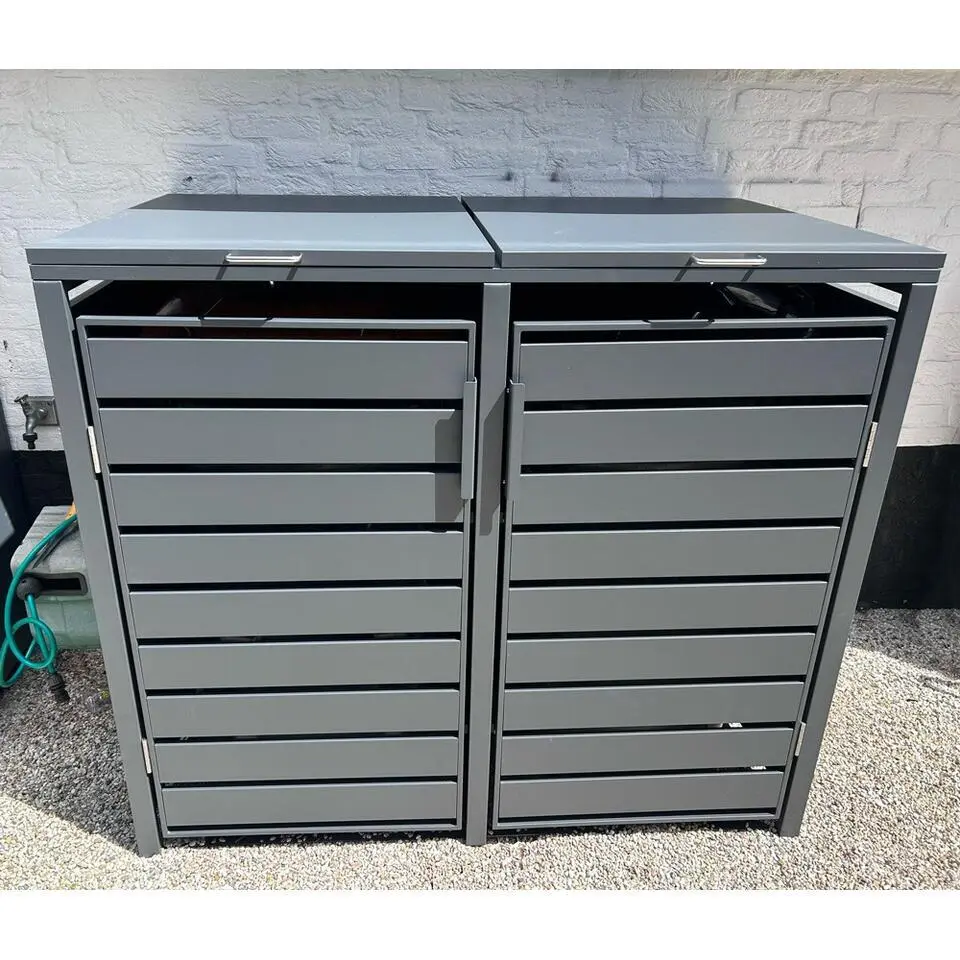 Kliko ombouw - 2 containers - Antraciet