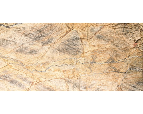 Echt steenmarmer SlateLite, flinterdun 1,5 mm, Regenwoudbruin, 61x122 cm
