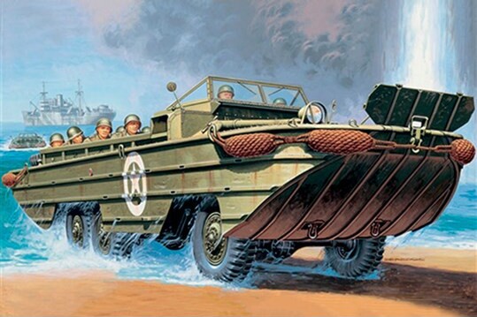 Italeri - D-Day - Dukw Amphibious Truck Byggesæt - 1:35 - 6392S