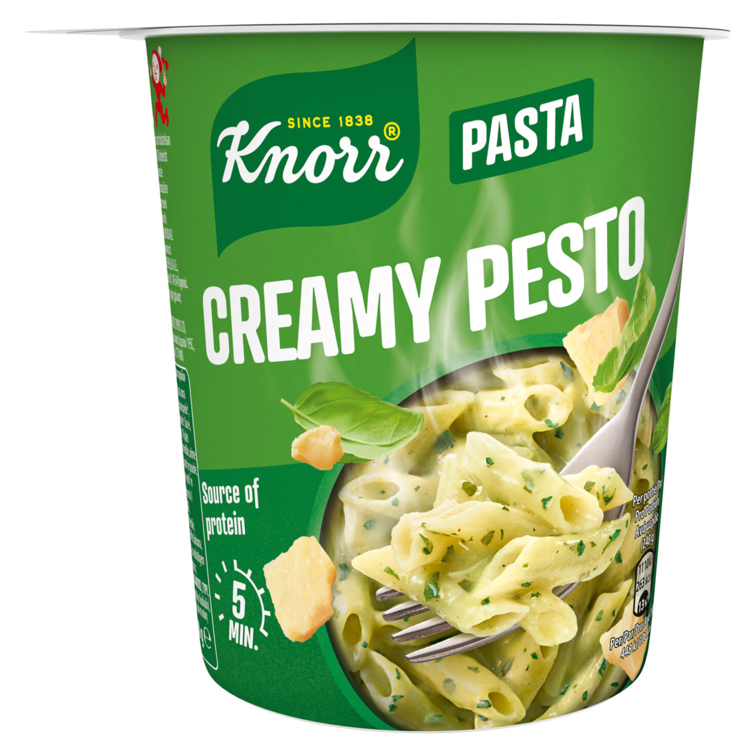 Knorr Pasta Snack Creamy Pesto Becher Instant Nudel 1 Portion