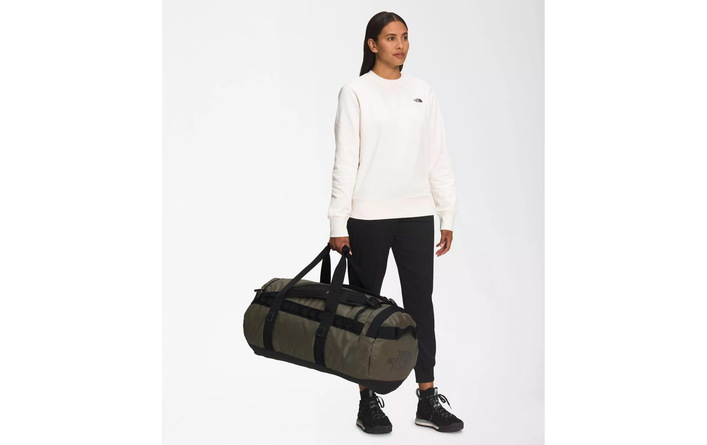 Duffle Bag Base Camp M 71 l, Taupe Grün/Schwarz<br>Duffel-Tasche