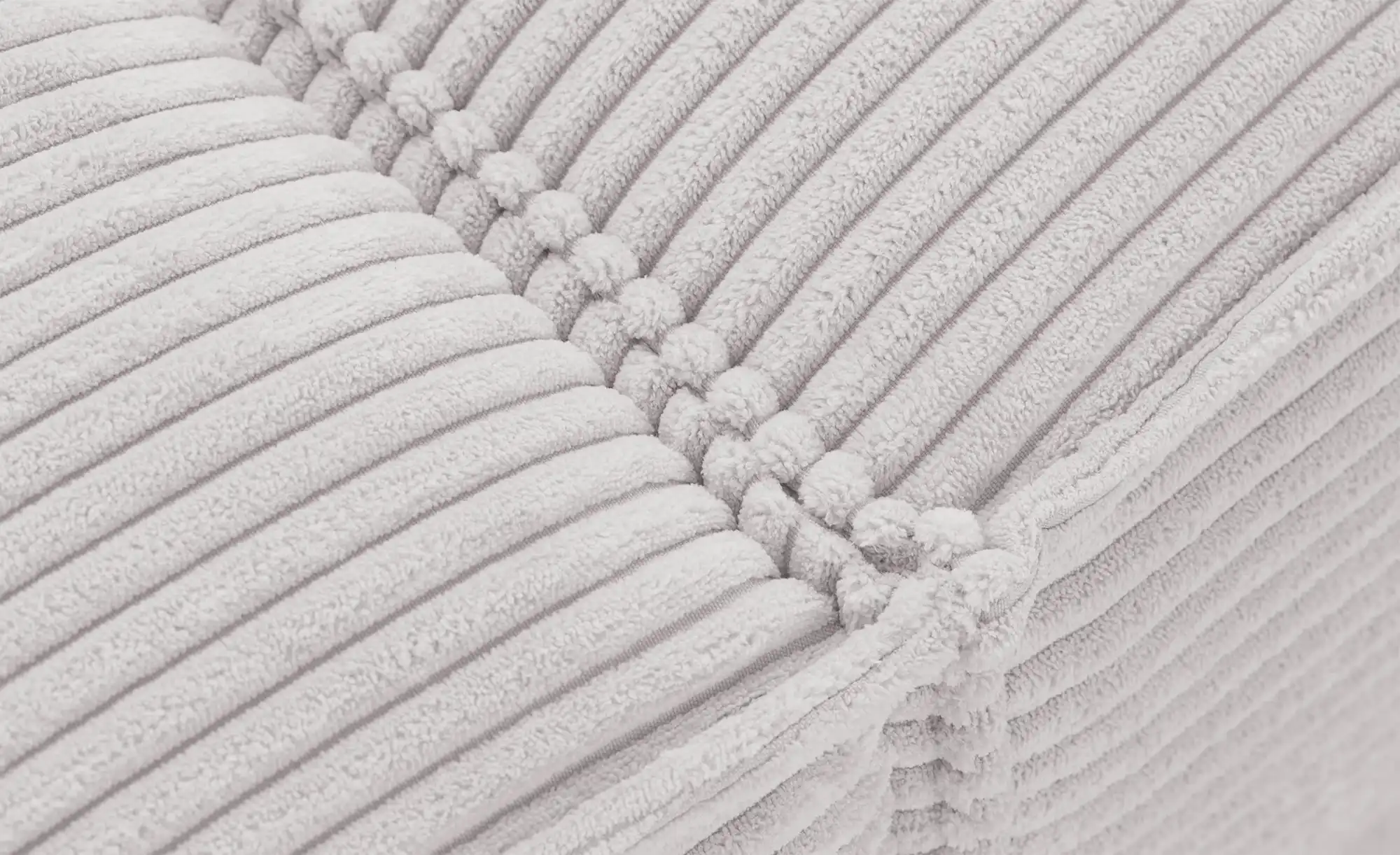 SOHO Ecksofa Cord Weiß Trenisha