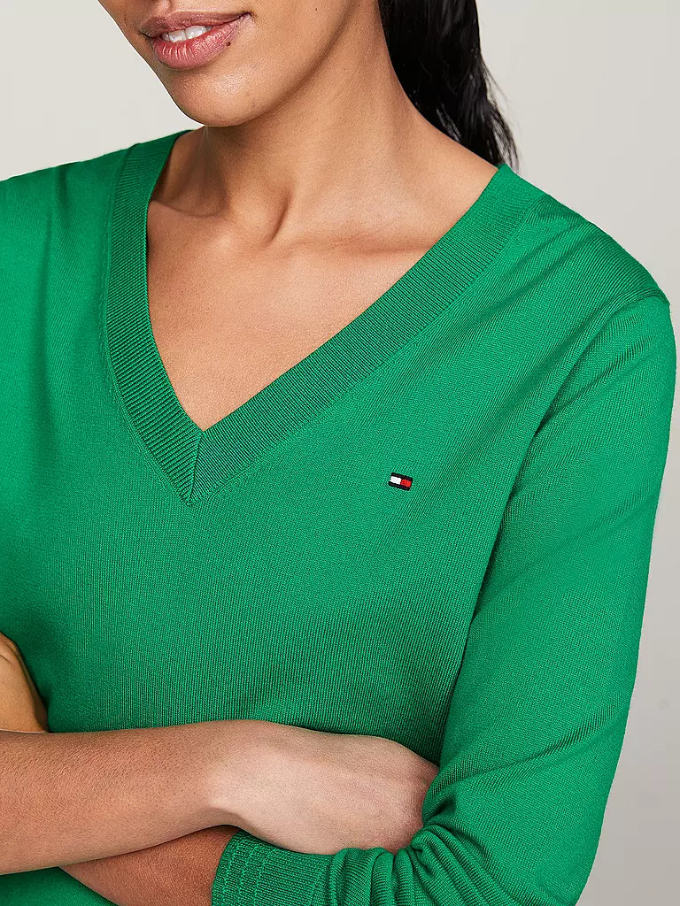 TOMMY HILFIGER Pullover grün