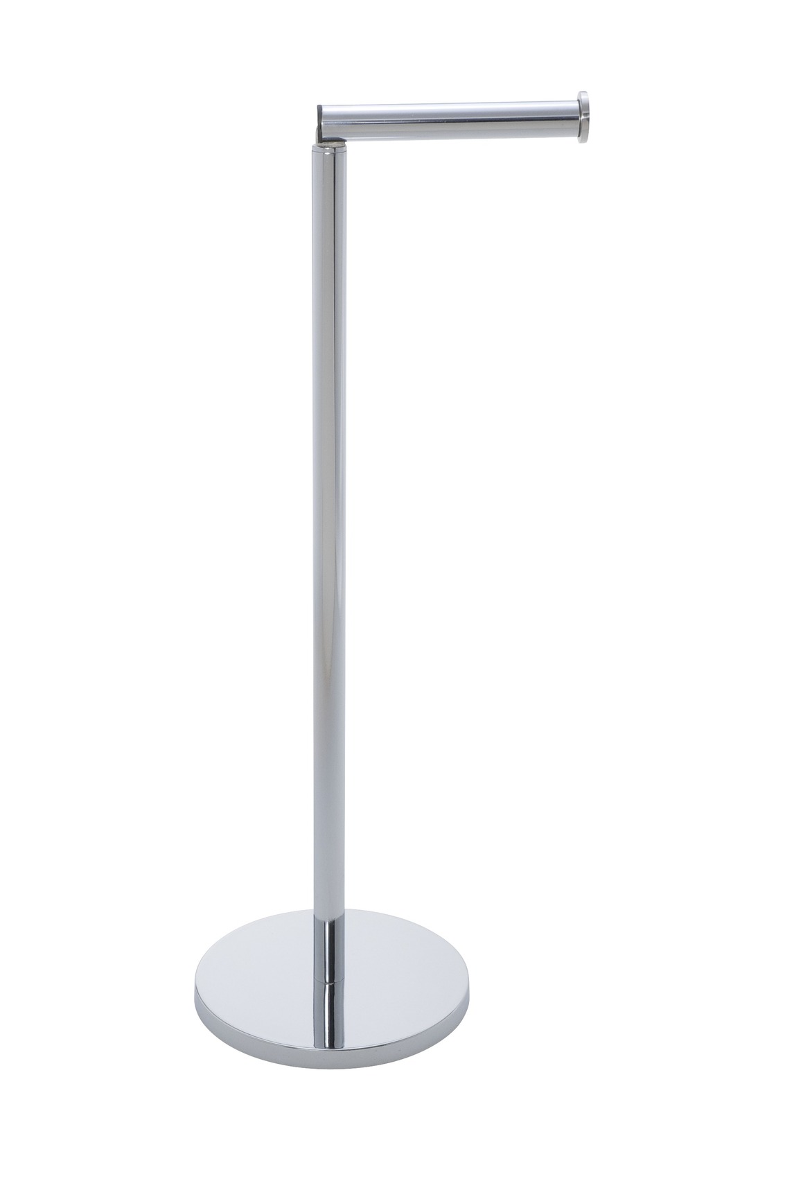Wenko staande toiletrolhouder 2-in-1 RVS glanzend