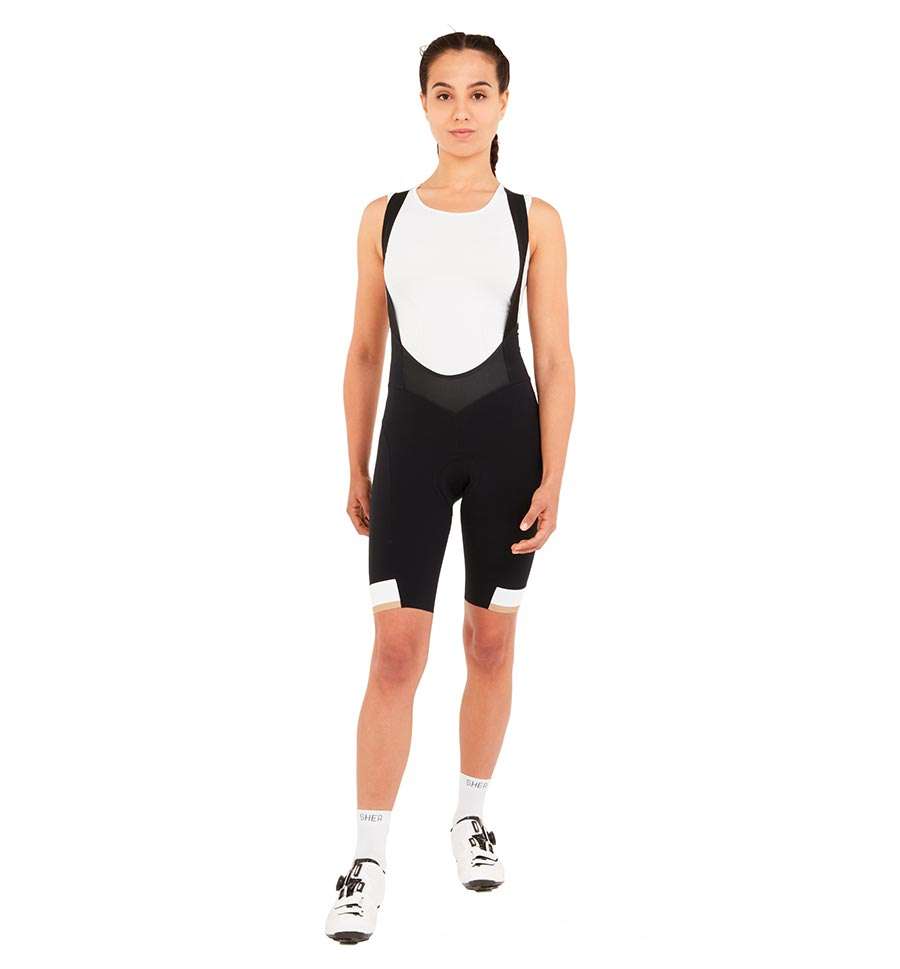 SHER Forza Fietsbroek Kort Zwart Dames