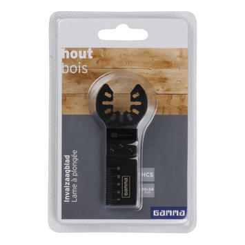 Gamma multitool accessoire - invalzaagblad voor hout - 20 x 30 mm