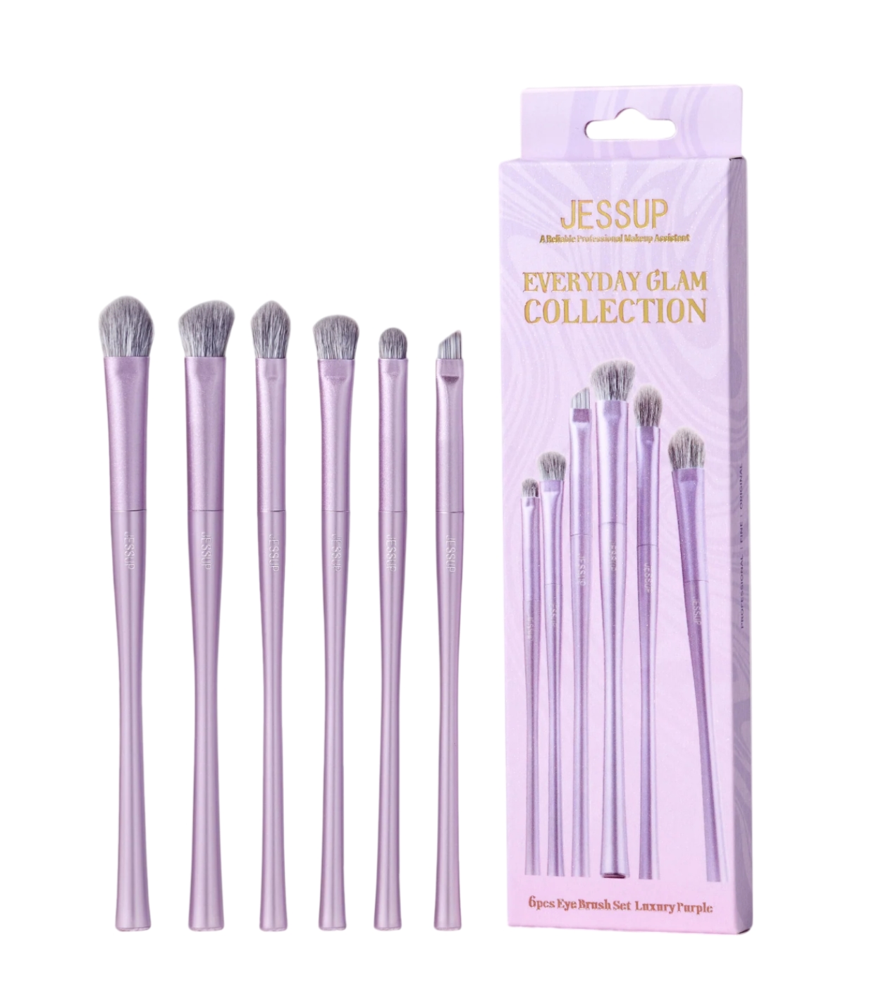 Jessup Beauty - *Everyday Glam* - Conjunto de pincéis Luxury Purple - T516