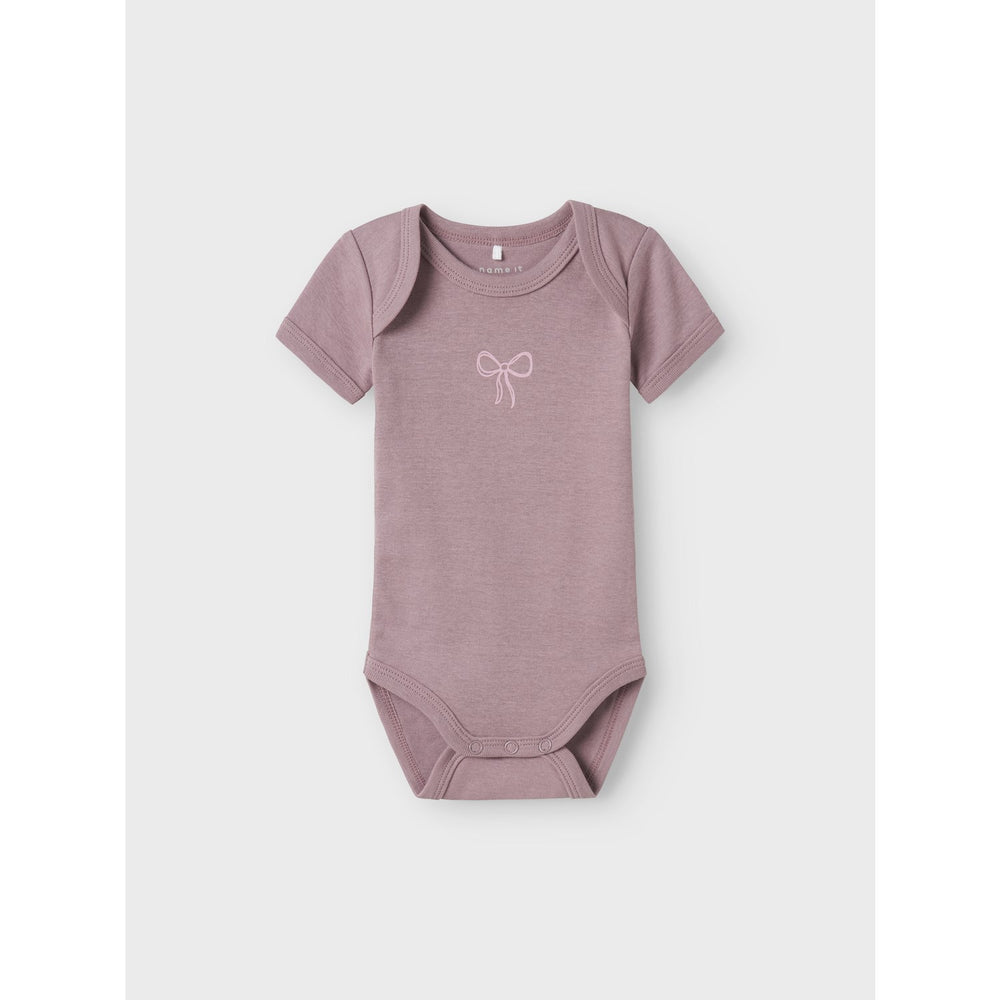 Køb Name It Barely Pink Body 3-pak Barely Pink Bow Noos