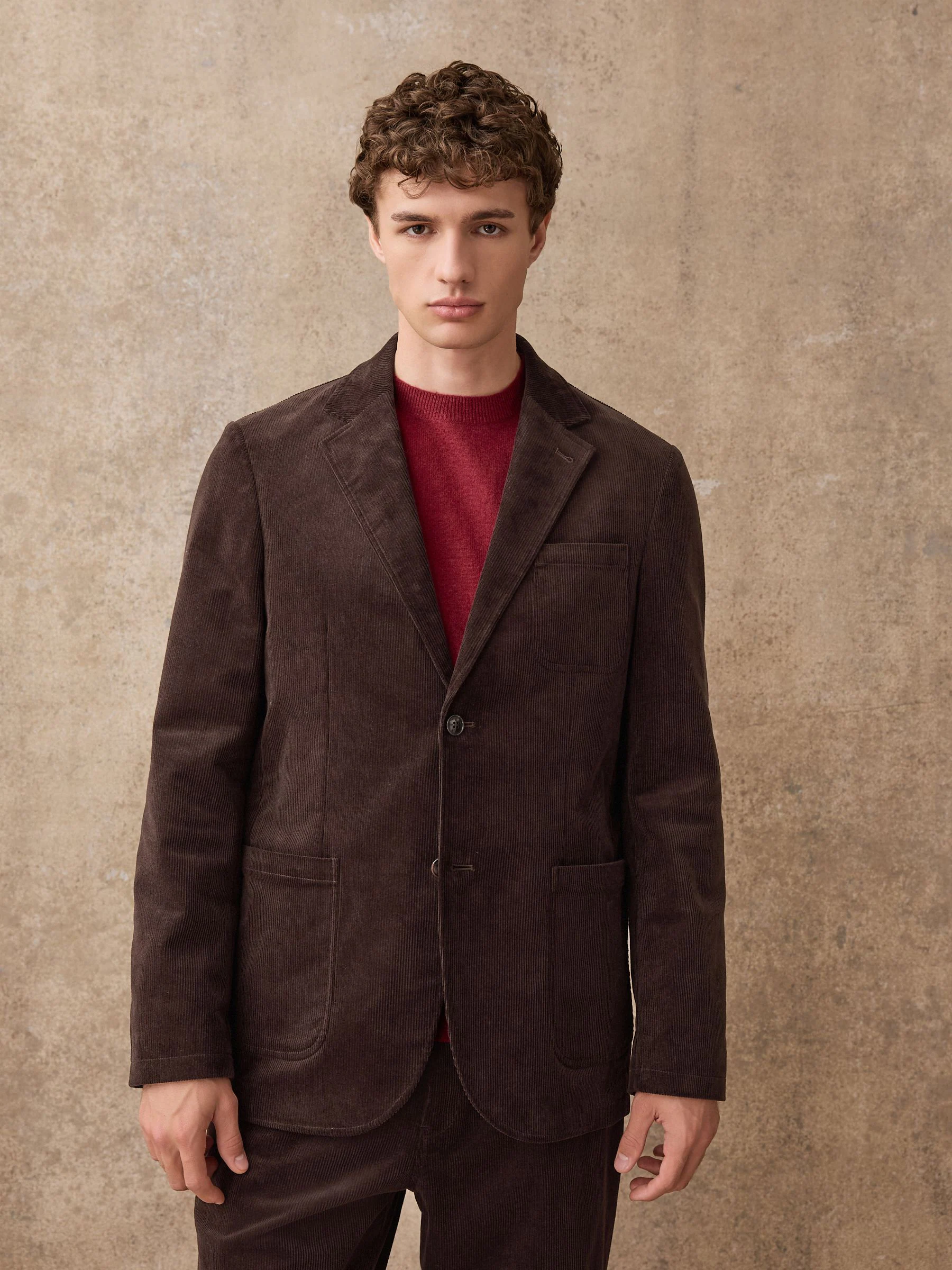 Bruin - Relaxed Fit Corduroy Suit Jacket
