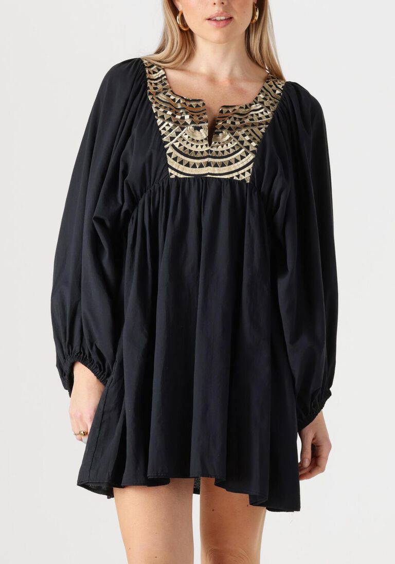 zwarte greek archaic kori mini jurk 330432
