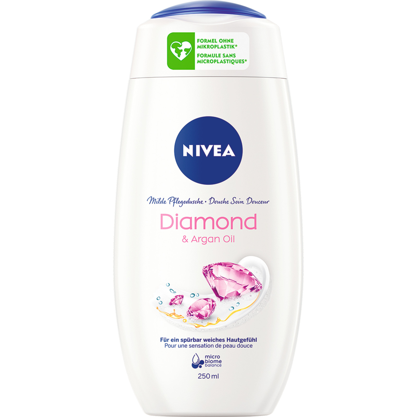 Nivea Milde Pflegedusche Diamond & Argan Oil 3 x 250 ml