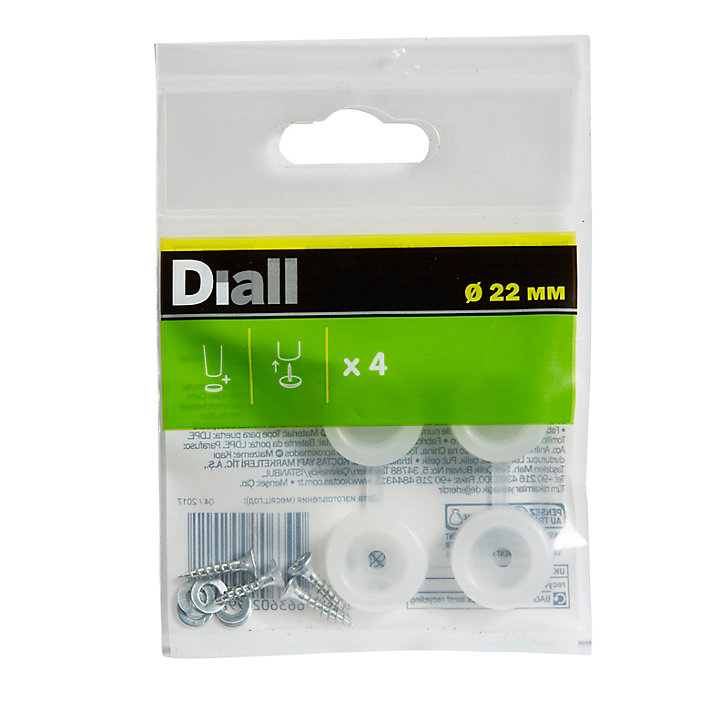 Embout en plastique Diall 22 mm x 4, transparent