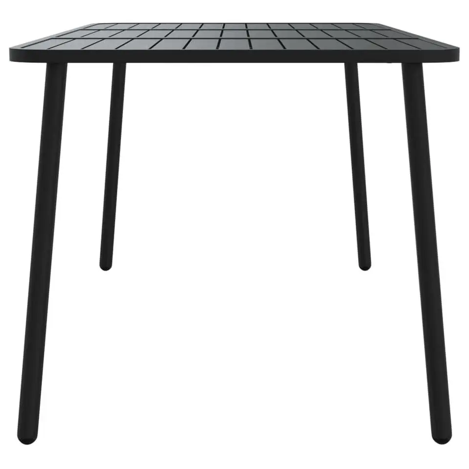 vidaXL - Tuintafel - Antraciet - Staal - 165 x 80 x 71 cm