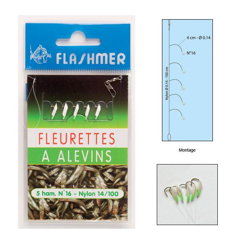Bas De Ligne Flashmer Fleurettes A Alevins