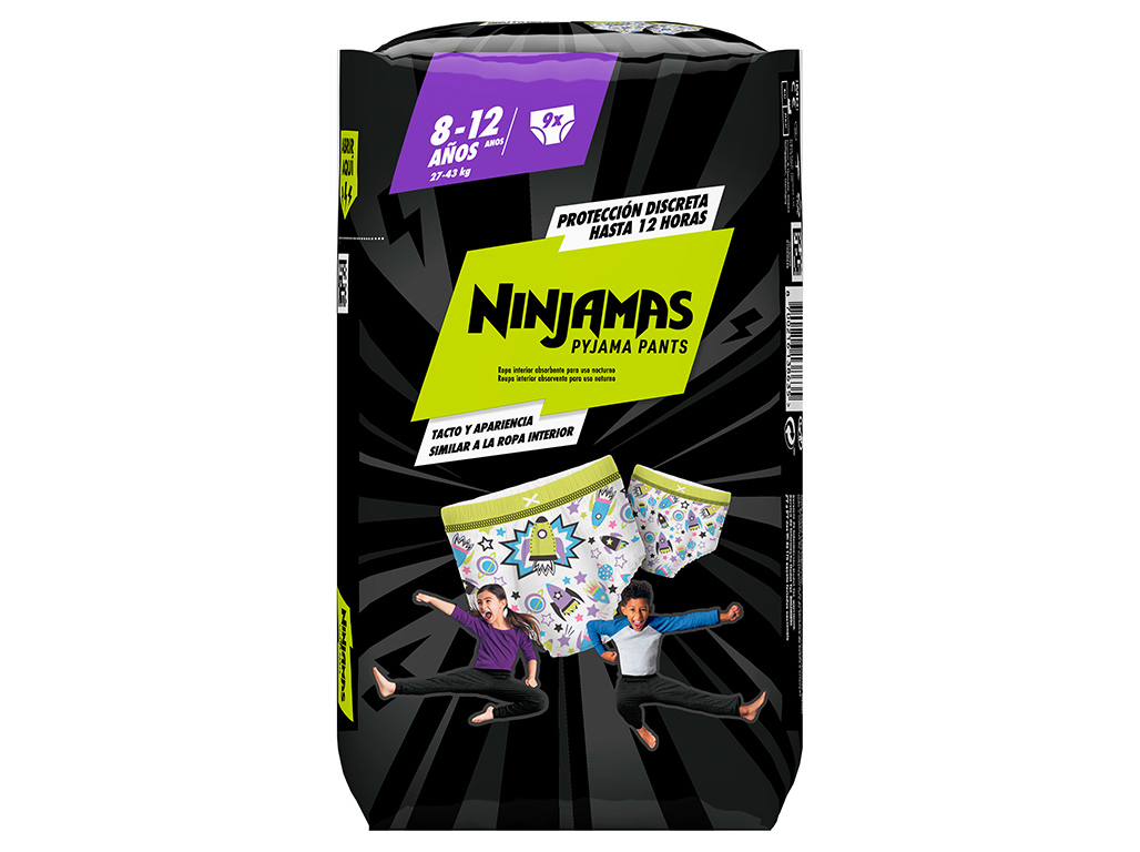 FRALDAS DODOT NINJAMAS FOGUETE T8 8-12 ANOS 23-43 KG 9UN