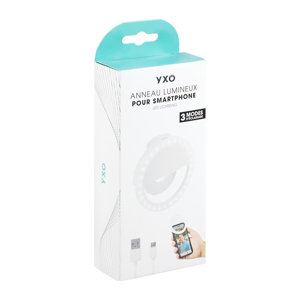 Anneau lumineux pour smartphone 8.5x8.5cm
