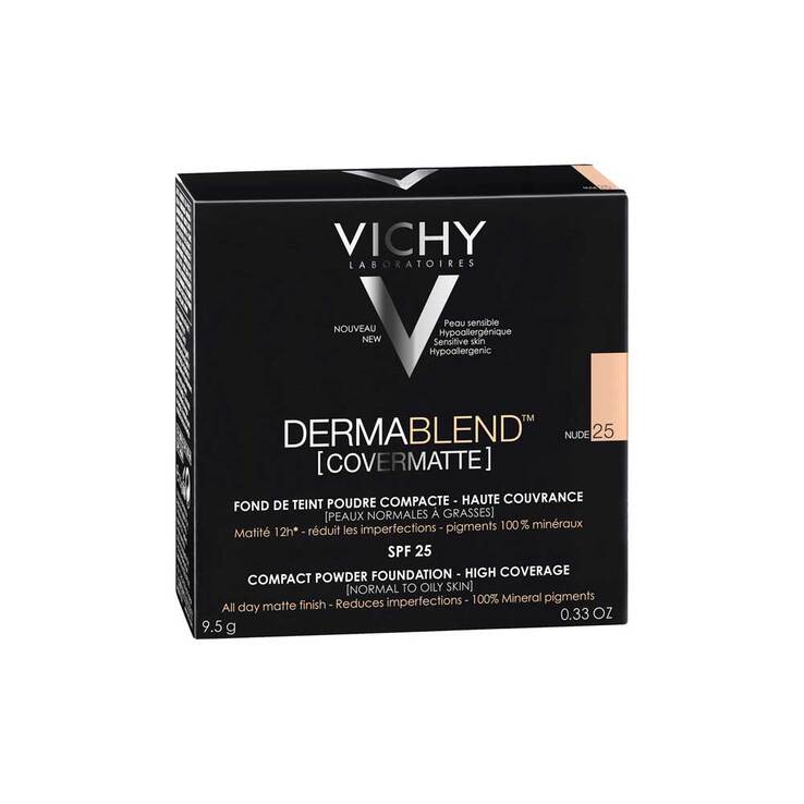 Vichy Dermablend Covermatte Puder 25 Nude, 9.5 g