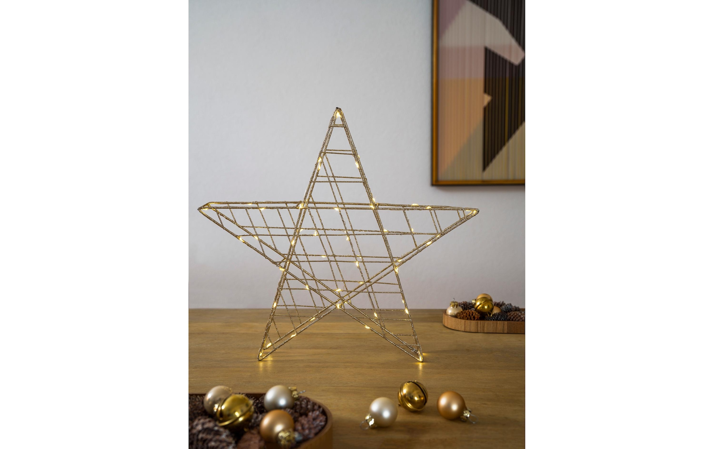 STT LED Dekofigur »Fensterhänger Svenja Star 3D Star« Warmweiss