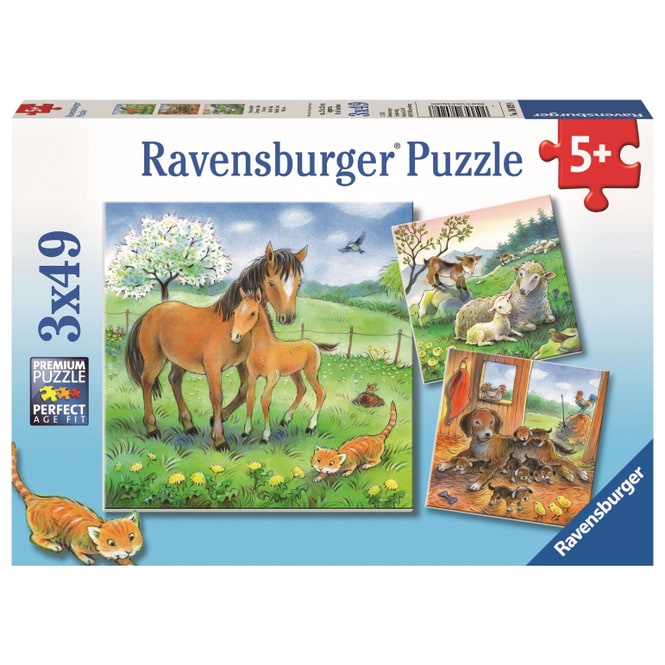 Puzzle-Box - Kuschelzeit - 3x 49 Teile