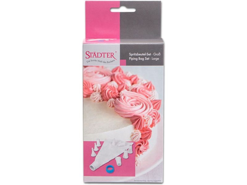 Städter Spritzbeutel Deko-Set 9-teilig Garniertüllen & Spritzbeutel