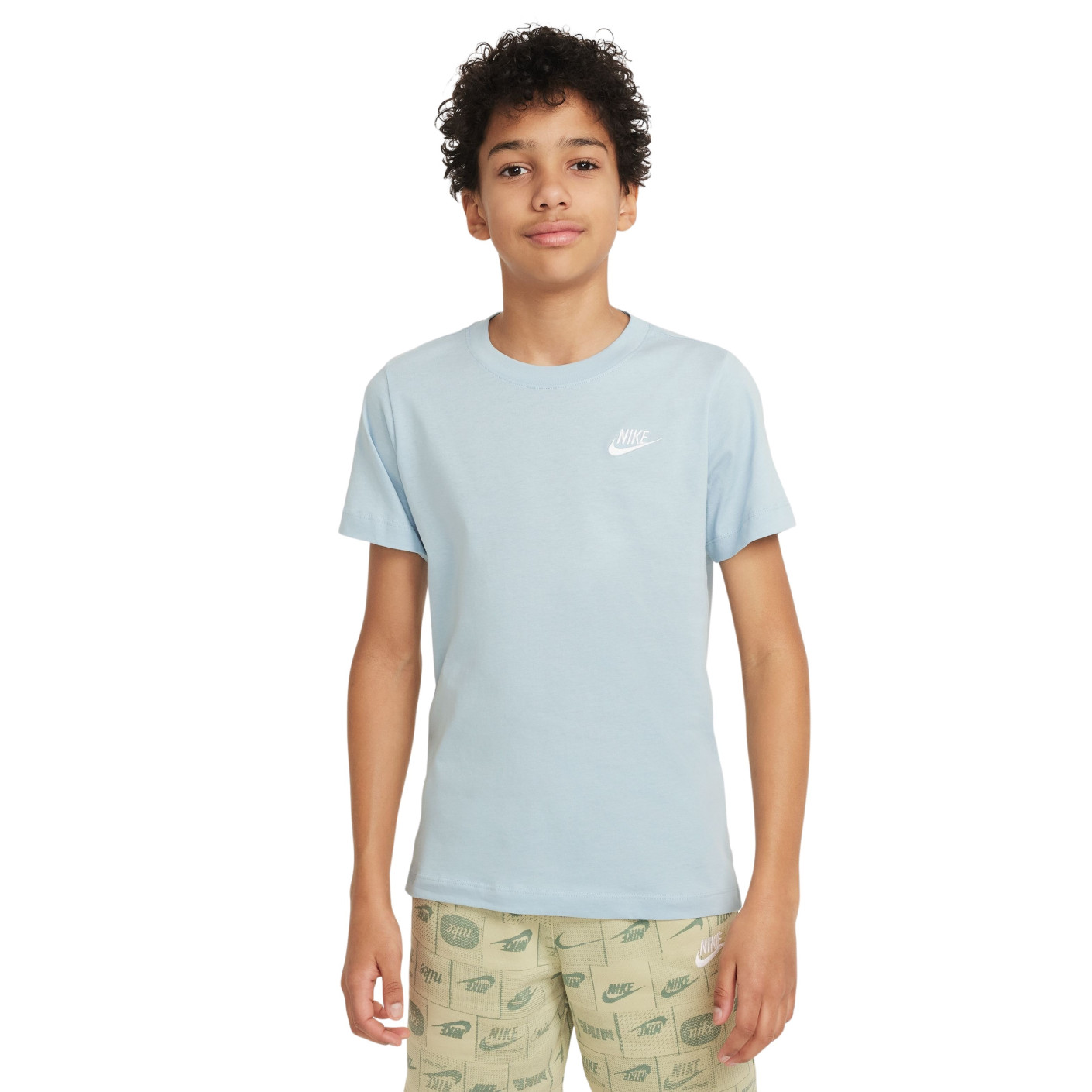 Nike Sportswear T-Shirt Kids Blauwgrijs Wit