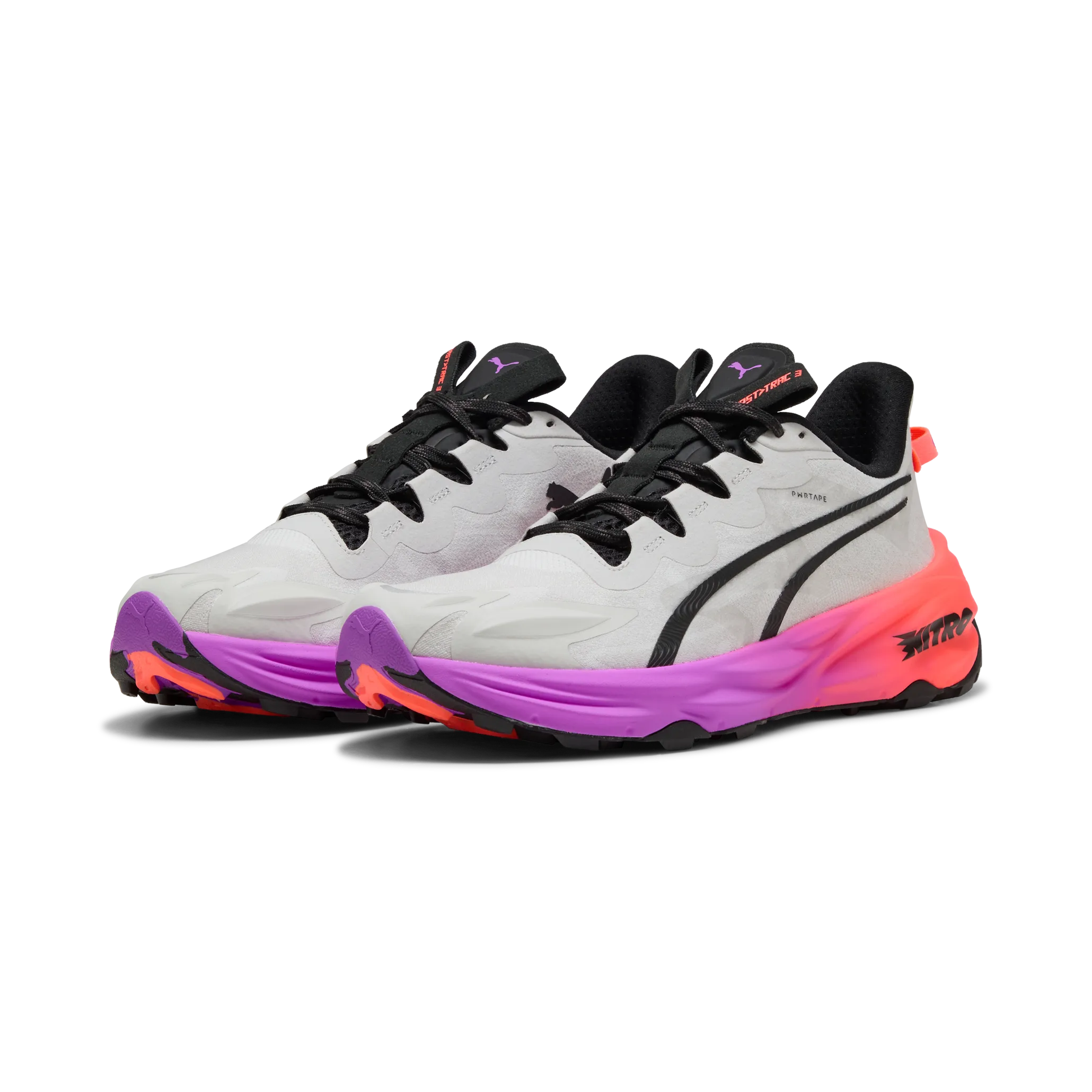 Puma Fast-Trac Nitro 3 Feather Gray-glowing Red-pure Magenta