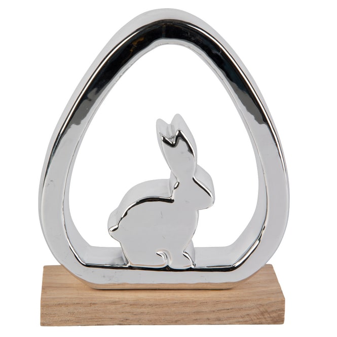 Standdeko - Hase - aus Keramik - ca. 14 x 5 x 17 cm
