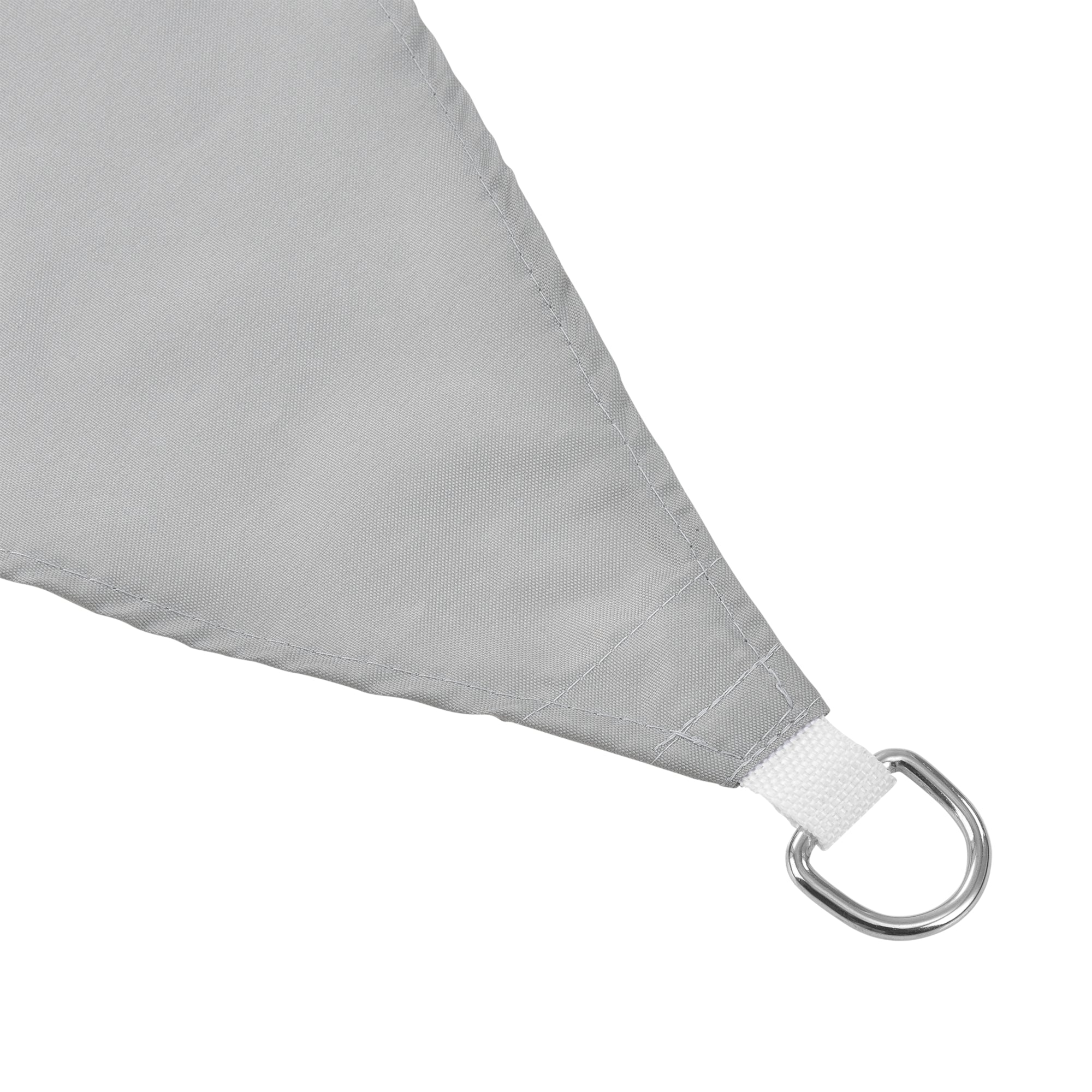 Voile d'ombrage toile d'ombrage toile de protection polyester polyuréthane quadrilatéral gris clair 3x5 m