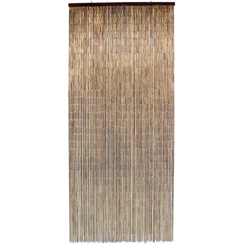 Rideau de porte Acajou en bambou 90 x 200 cm