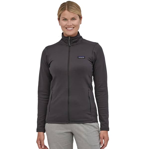 Veste polaire randonnée PATAGONIA W'S R1 DAILY JKT INK BLACK/BLACK X-DYE